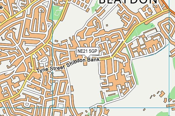 NE21 5GP map - OS VectorMap District (Ordnance Survey) NE21 5GP map - OS VectorMap District (Ordnance Survey)
