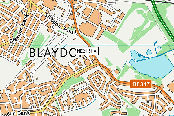 NE21 5HA map - OS VectorMap District (Ordnance Survey) NE21 5HA map - OS VectorMap District (Ordnance Survey)