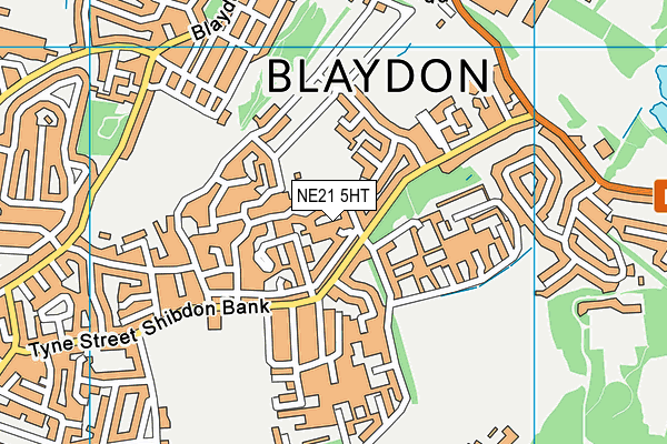 NE21 5HT map - OS VectorMap District (Ordnance Survey) NE21 5HT map - OS VectorMap District (Ordnance Survey)