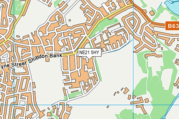 NE21 5HY map - OS VectorMap District (Ordnance Survey) NE21 5HY map - OS VectorMap District (Ordnance Survey)