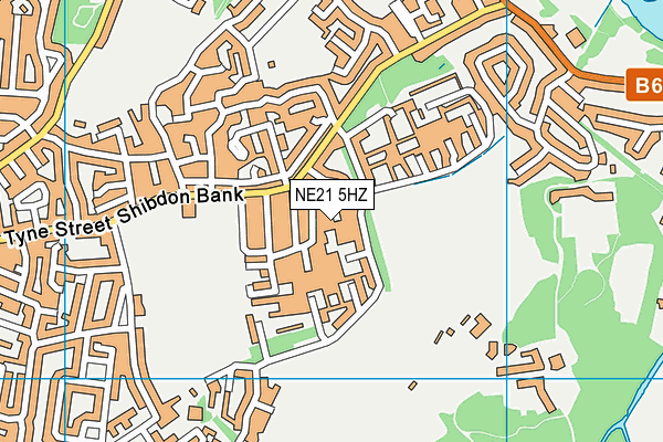 NE21 5HZ map - OS VectorMap District (Ordnance Survey) NE21 5HZ map - OS VectorMap District (Ordnance Survey)