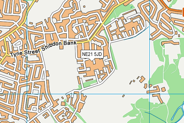 NE21 5JD map - OS VectorMap District (Ordnance Survey) NE21 5JD map - OS VectorMap District (Ordnance Survey)