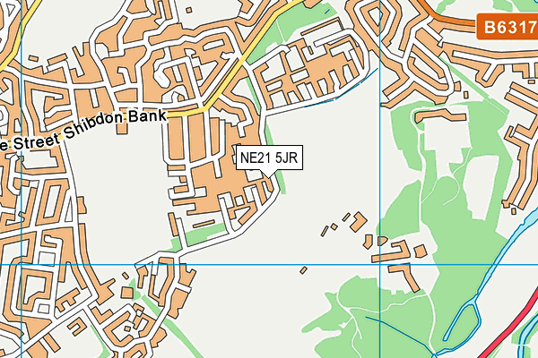 NE21 5JR map - OS VectorMap District (Ordnance Survey) NE21 5JR map - OS VectorMap District (Ordnance Survey)