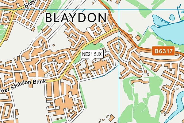 NE21 5JX map - OS VectorMap District (Ordnance Survey) NE21 5JX map - OS VectorMap District (Ordnance Survey)