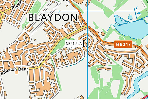 NE21 5LA map - OS VectorMap District (Ordnance Survey) NE21 5LA map - OS VectorMap District (Ordnance Survey)