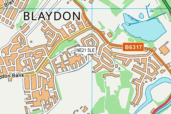NE21 5LE map - OS VectorMap District (Ordnance Survey) NE21 5LE map - OS VectorMap District (Ordnance Survey)