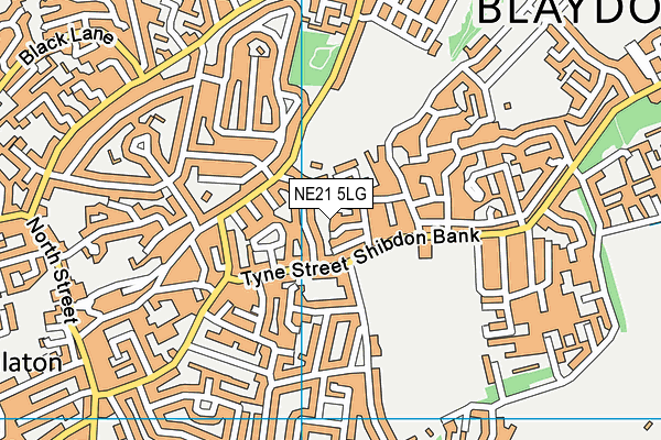 NE21 5LG map - OS VectorMap District (Ordnance Survey) NE21 5LG map - OS VectorMap District (Ordnance Survey)