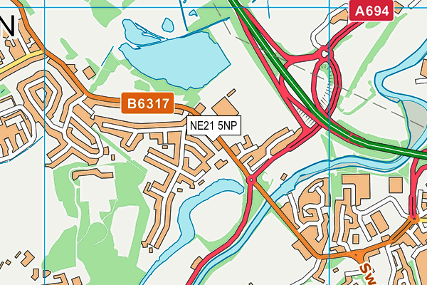 NE21 5NP map - OS VectorMap District (Ordnance Survey) NE21 5NP map - OS VectorMap District (Ordnance Survey)
