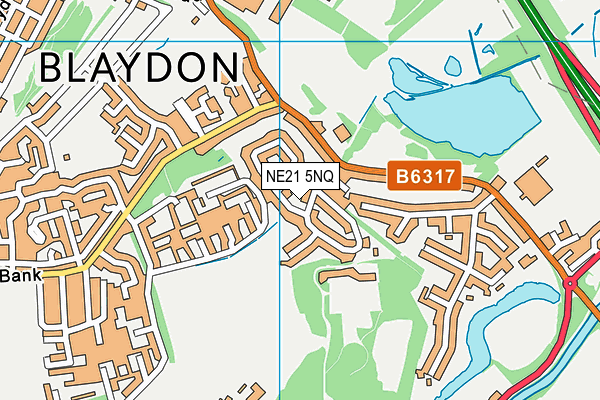 NE21 5NQ map - OS VectorMap District (Ordnance Survey) NE21 5NQ map - OS VectorMap District (Ordnance Survey)