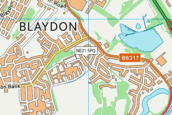 NE21 5PQ map - OS VectorMap District (Ordnance Survey) NE21 5PQ map - OS VectorMap District (Ordnance Survey)