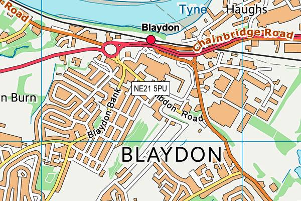 NE21 5PU map - OS VectorMap District (Ordnance Survey) NE21 5PU map - OS VectorMap District (Ordnance Survey)