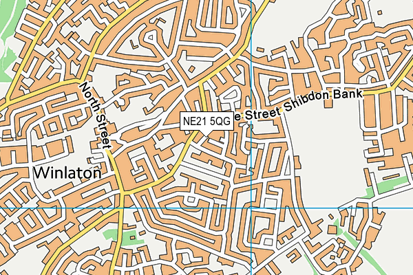 NE21 5QG map - OS VectorMap District (Ordnance Survey) NE21 5QG map - OS VectorMap District (Ordnance Survey)