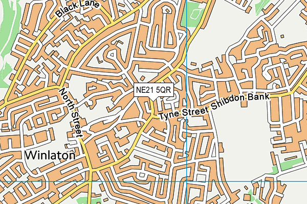 NE21 5QR map - OS VectorMap District (Ordnance Survey) NE21 5QR map - OS VectorMap District (Ordnance Survey)