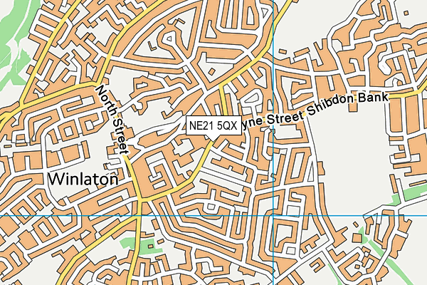 NE21 5QX map - OS VectorMap District (Ordnance Survey) NE21 5QX map - OS VectorMap District (Ordnance Survey)