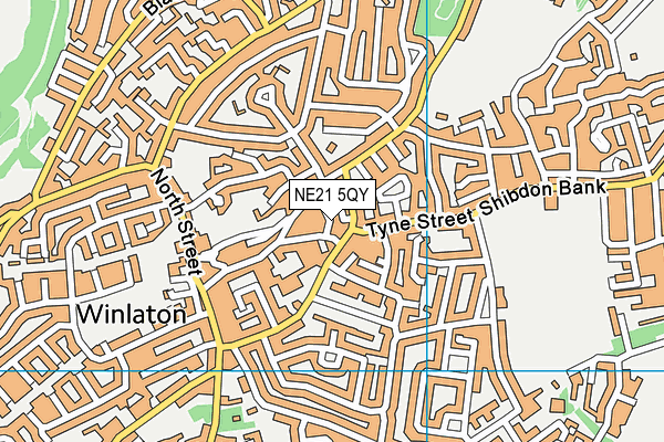 NE21 5QY map - OS VectorMap District (Ordnance Survey) NE21 5QY map - OS VectorMap District (Ordnance Survey)