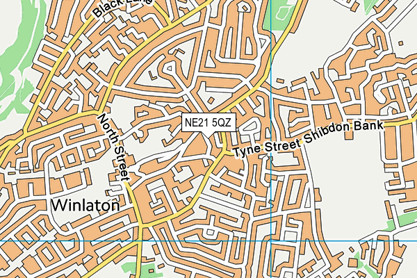 NE21 5QZ map - OS VectorMap District (Ordnance Survey) NE21 5QZ map - OS VectorMap District (Ordnance Survey)
