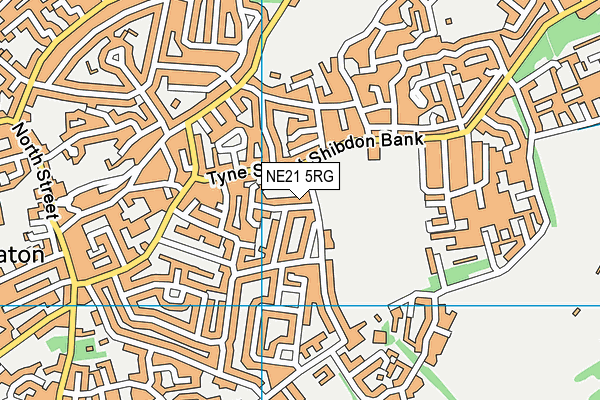 NE21 5RG map - OS VectorMap District (Ordnance Survey) NE21 5RG map - OS VectorMap District (Ordnance Survey)