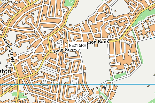 NE21 5RH map - OS VectorMap District (Ordnance Survey) NE21 5RH map - OS VectorMap District (Ordnance Survey)