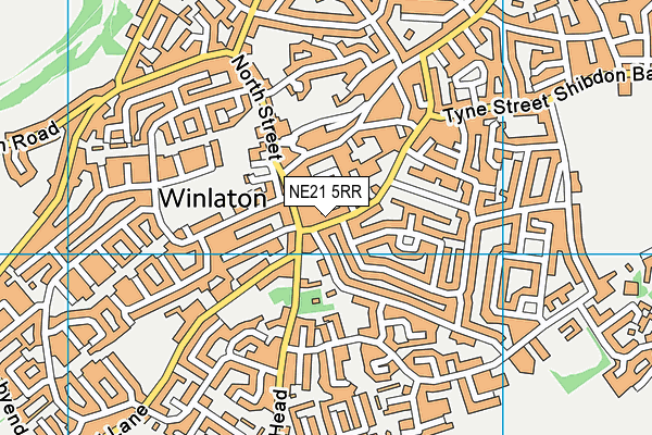 NE21 5RR map - OS VectorMap District (Ordnance Survey) NE21 5RR map - OS VectorMap District (Ordnance Survey)