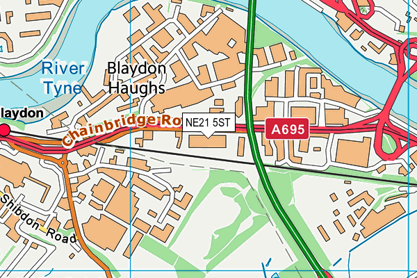 NE21 5ST map - OS VectorMap District (Ordnance Survey) NE21 5ST map - OS VectorMap District (Ordnance Survey)