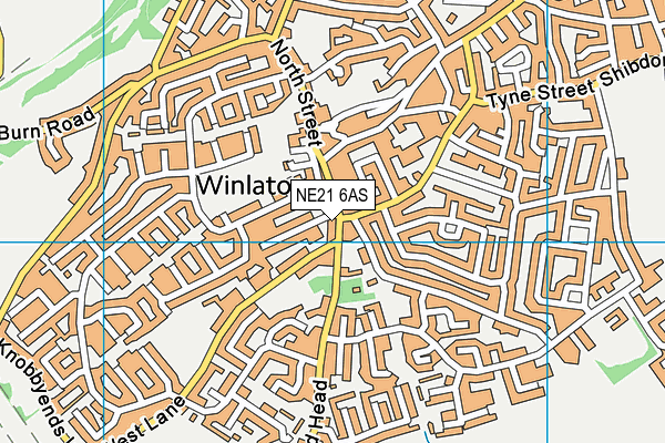 NE21 6AS map - OS VectorMap District (Ordnance Survey) NE21 6AS map - OS VectorMap District (Ordnance Survey)