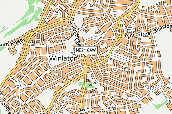 NE21 6AW map - OS VectorMap District (Ordnance Survey) NE21 6AW map - OS VectorMap District (Ordnance Survey)