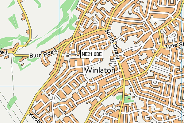 NE21 6BE map - OS VectorMap District (Ordnance Survey) NE21 6BE map - OS VectorMap District (Ordnance Survey)
