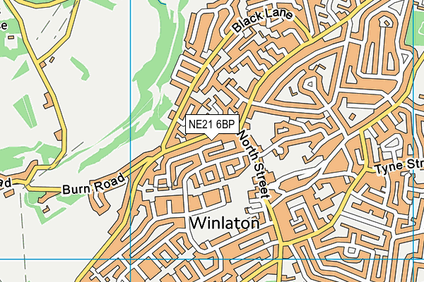 NE21 6BP map - OS VectorMap District (Ordnance Survey) NE21 6BP map - OS VectorMap District (Ordnance Survey)