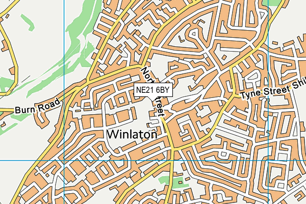 NE21 6BY map - OS VectorMap District (Ordnance Survey) NE21 6BY map - OS VectorMap District (Ordnance Survey)