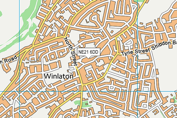 NE21 6DD map - OS VectorMap District (Ordnance Survey) NE21 6DD map - OS VectorMap District (Ordnance Survey)
