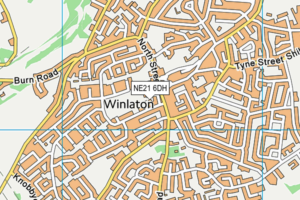 NE21 6DH map - OS VectorMap District (Ordnance Survey) NE21 6DH map - OS VectorMap District (Ordnance Survey)
