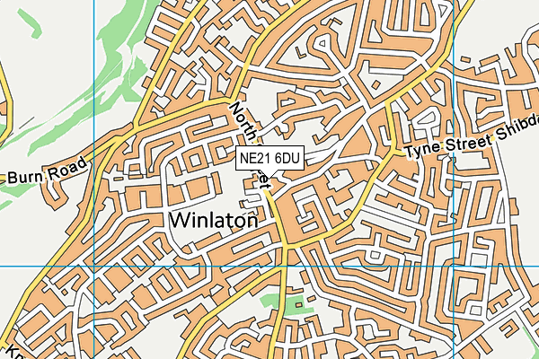 NE21 6DU map - OS VectorMap District (Ordnance Survey)