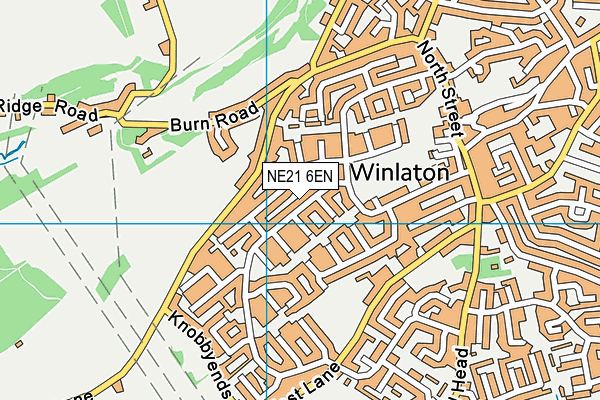NE21 6EN map - OS VectorMap District (Ordnance Survey)