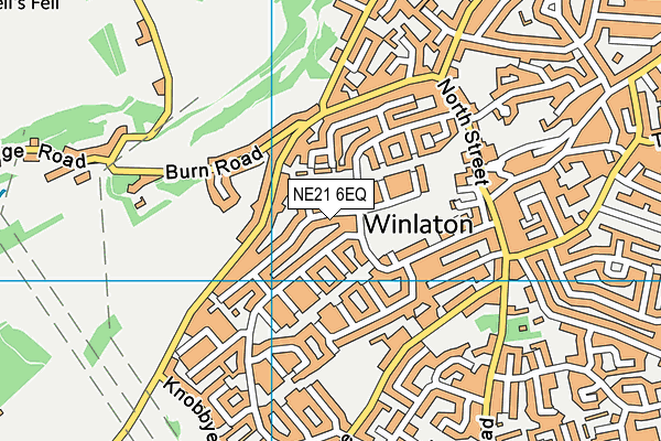 NE21 6EQ map - OS VectorMap District (Ordnance Survey) NE21 6EQ map - OS VectorMap District (Ordnance Survey)