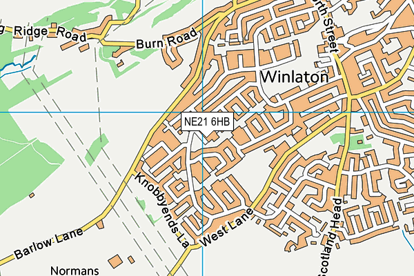 NE21 6HB map - OS VectorMap District (Ordnance Survey) NE21 6HB map - OS VectorMap District (Ordnance Survey)