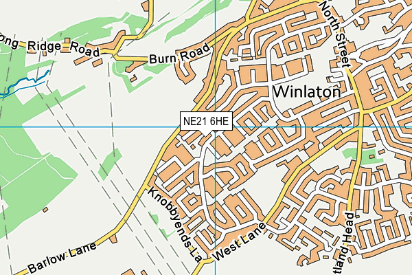 NE21 6HE map - OS VectorMap District (Ordnance Survey) NE21 6HE map - OS VectorMap District (Ordnance Survey)