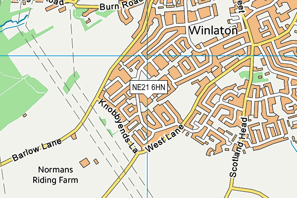 NE21 6HN map - OS VectorMap District (Ordnance Survey) NE21 6HN map - OS VectorMap District (Ordnance Survey)