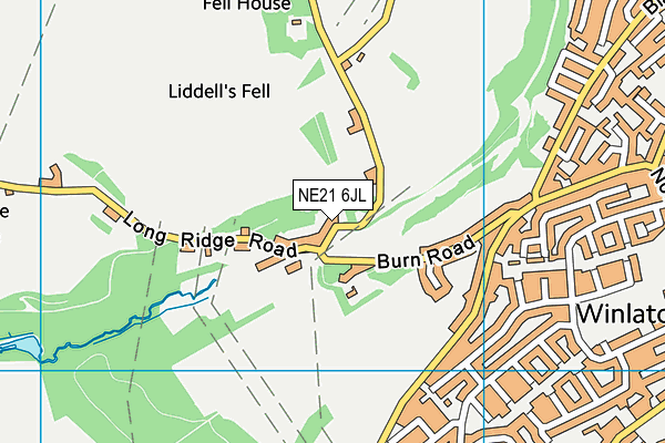 NE21 6JL map - OS VectorMap District (Ordnance Survey)