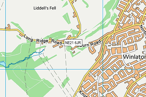 NE21 6JR map - OS VectorMap District (Ordnance Survey) NE21 6JR map - OS VectorMap District (Ordnance Survey)