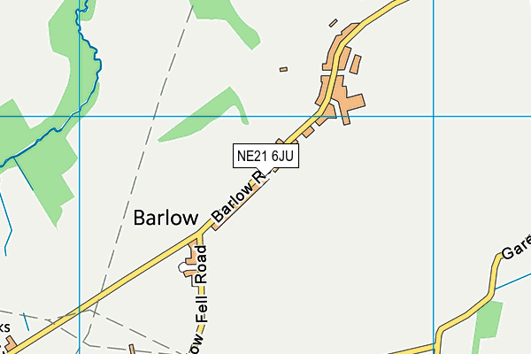 NE21 6JU map - OS VectorMap District (Ordnance Survey)