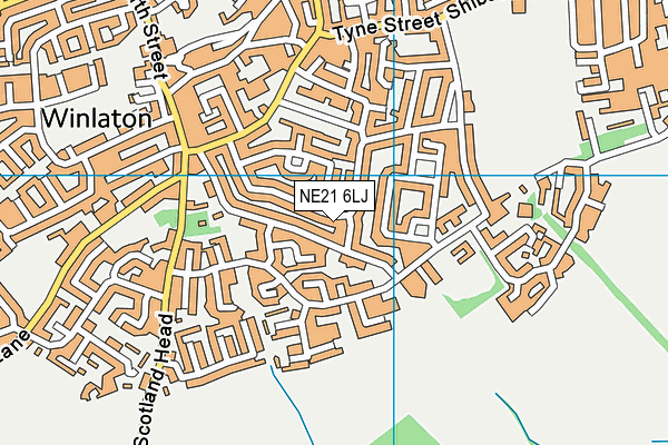 NE21 6LJ map - OS VectorMap District (Ordnance Survey) NE21 6LJ map - OS VectorMap District (Ordnance Survey)