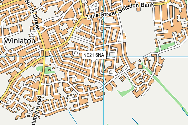 NE21 6NA map - OS VectorMap District (Ordnance Survey) NE21 6NA map - OS VectorMap District (Ordnance Survey)