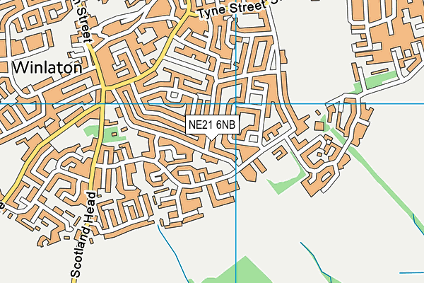 NE21 6NB map - OS VectorMap District (Ordnance Survey) NE21 6NB map - OS VectorMap District (Ordnance Survey)