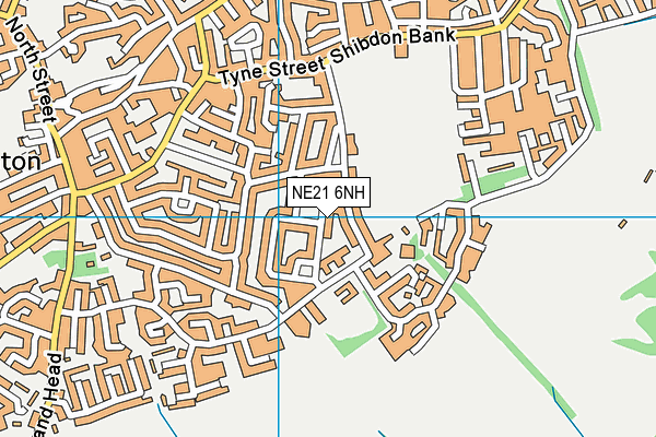 NE21 6NH map - OS VectorMap District (Ordnance Survey) NE21 6NH map - OS VectorMap District (Ordnance Survey)