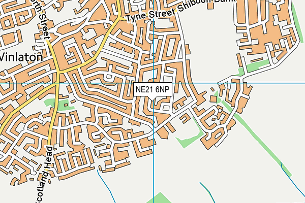 NE21 6NP map - OS VectorMap District (Ordnance Survey) NE21 6NP map - OS VectorMap District (Ordnance Survey)