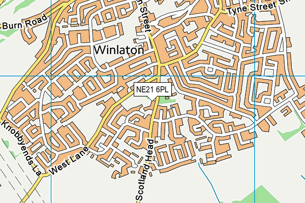 NE21 6PL map - OS VectorMap District (Ordnance Survey) NE21 6PL map - OS VectorMap District (Ordnance Survey)