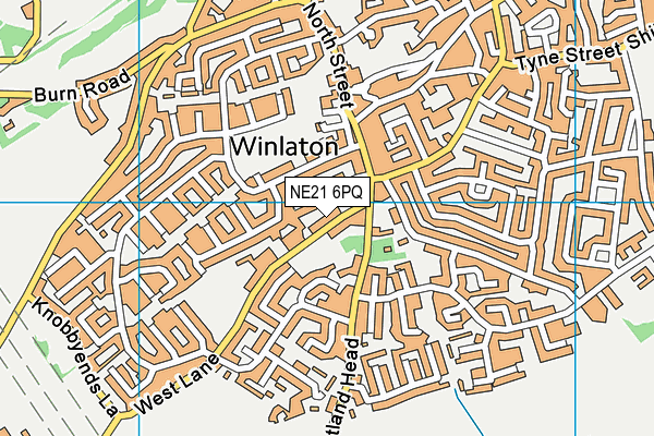 NE21 6PQ map - OS VectorMap District (Ordnance Survey) NE21 6PQ map - OS VectorMap District (Ordnance Survey)