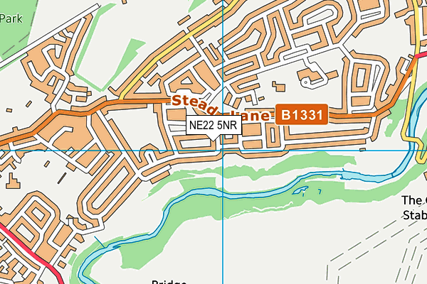 NE22 5NR map - OS VectorMap District (Ordnance Survey) NE22 5NR map - OS VectorMap District (Ordnance Survey)