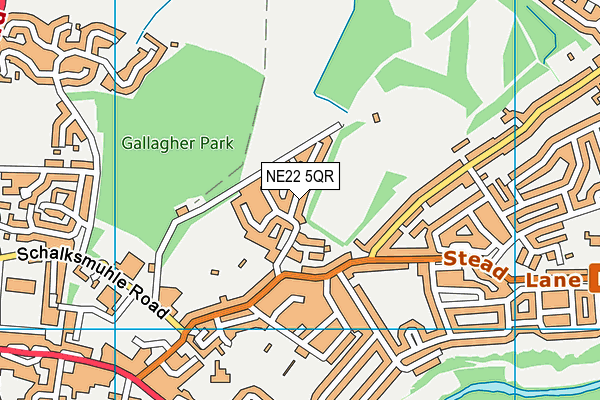 NE22 5QR map - OS VectorMap District (Ordnance Survey) NE22 5QR map - OS VectorMap District (Ordnance Survey)