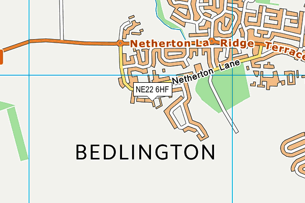 NE22 6HF map - OS VectorMap District (Ordnance Survey) NE22 6HF map - OS VectorMap District (Ordnance Survey)